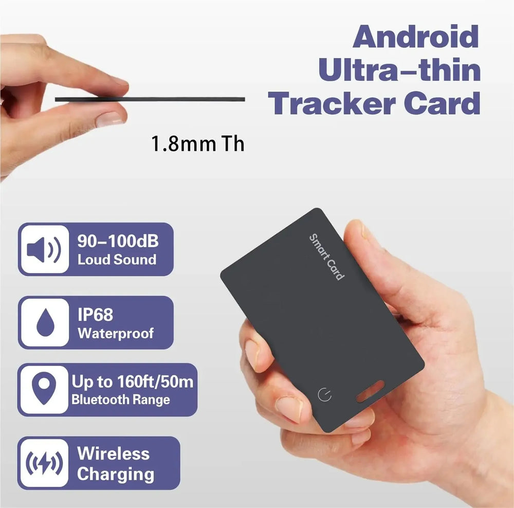 Smart Wallet Finder Card – Rechargeable Bluetooth Tracker for Android