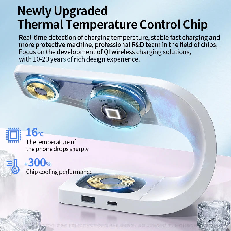 4-in-1 Metal Shell Wireless Charger